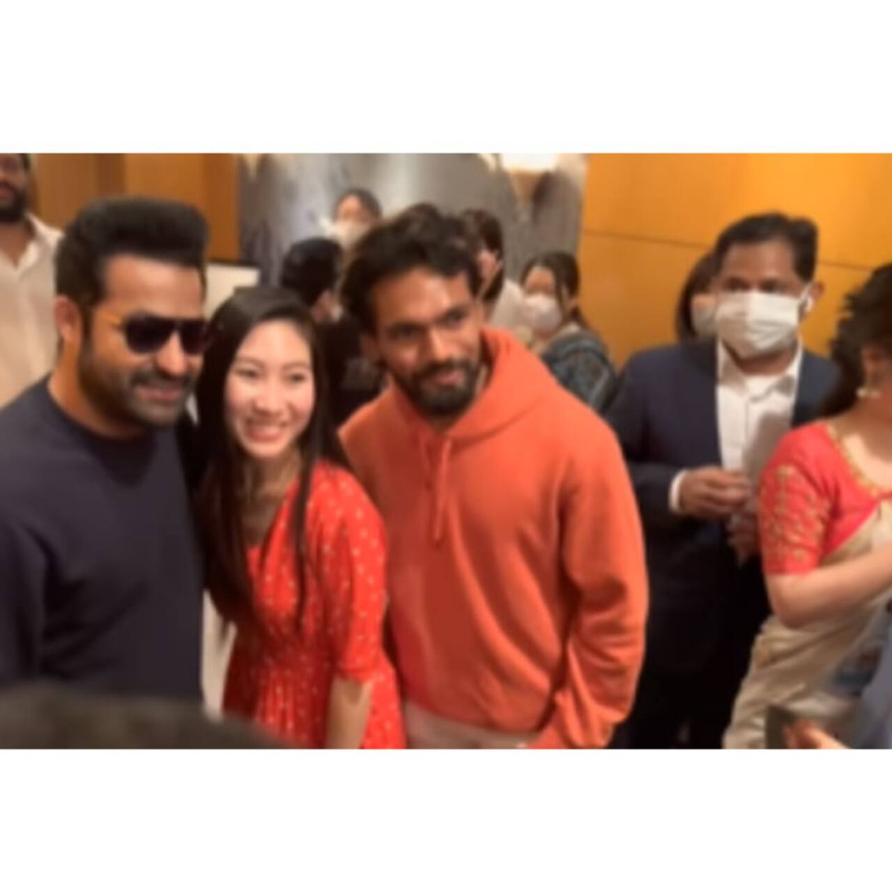 RRR Jr NTR showered with love in Japan for film premiere; fans click