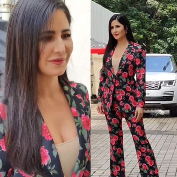 Katrina Kaif looks absolutely beautiful in her black and red floral printed co ords at the trailer launch of her most awaited film Phone Bhoot