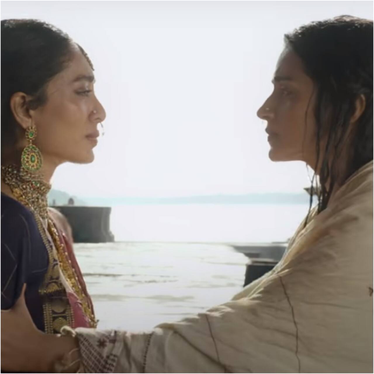 Ponniyin Selvan Aishwarya Rai Bachchan as Nandini, Trisha as Kundavai