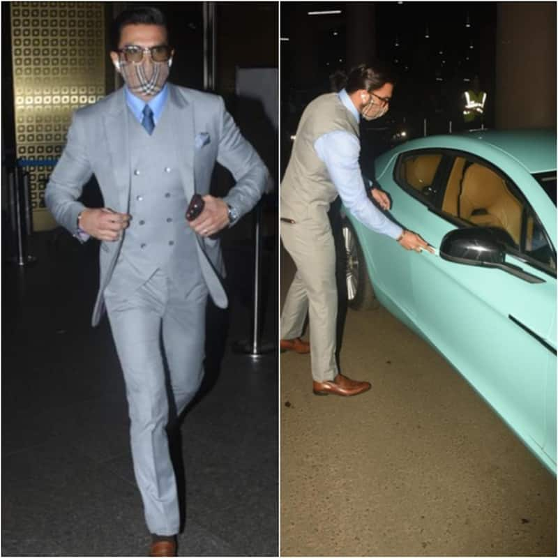 Ranveer Singh looks dapper in grey suit as he takes his Aston Martin for a ride; netizens find him handsome [Watch]