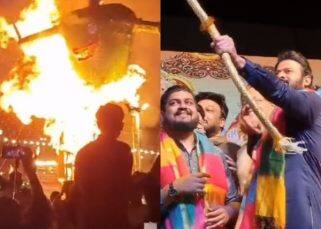 Adipurush के 'राम' Prabhas ने दिल्ली की रामलीला में किया रावण दहन, एक्टर ने दिखाया दशानन के जलने का वीडियो