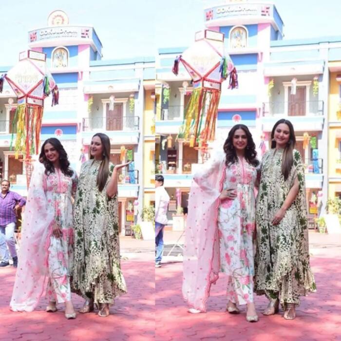 तारक मेहता का उल्टा चश्मा के सेट पर पहुंचीं हुमा कुरैशी और सोनाक्षी सिन्हा