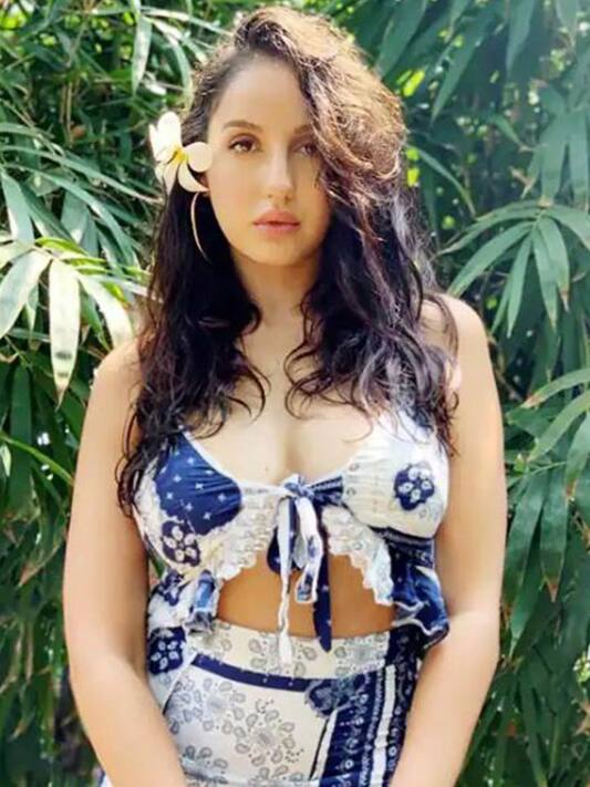 Nora Fatehi's sultry animal print co-ord set