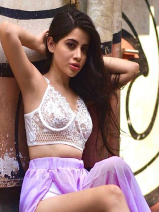 Urfi Javed looks drop dead gorgeous in transparent bralette and netted  skirt