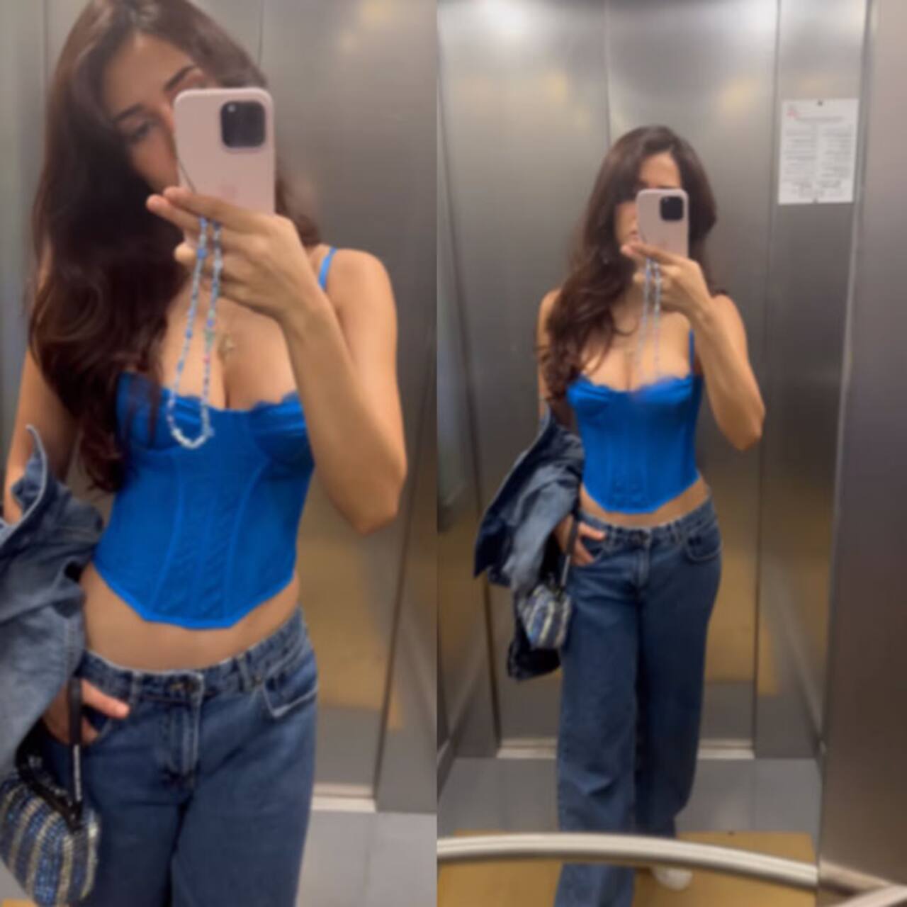 Disha Patani stuns in this boldest blue off shoulder top