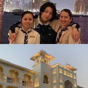 BTS Jungkook x FIFA WC 2022: Golden Maknae poses for adorable pics with Doha hotel staff, Korean media gaga over his palatial stay [View Pics]