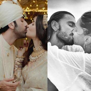 Ranveer Singh Kisses Deepika Padukone During His Ramp Walk At