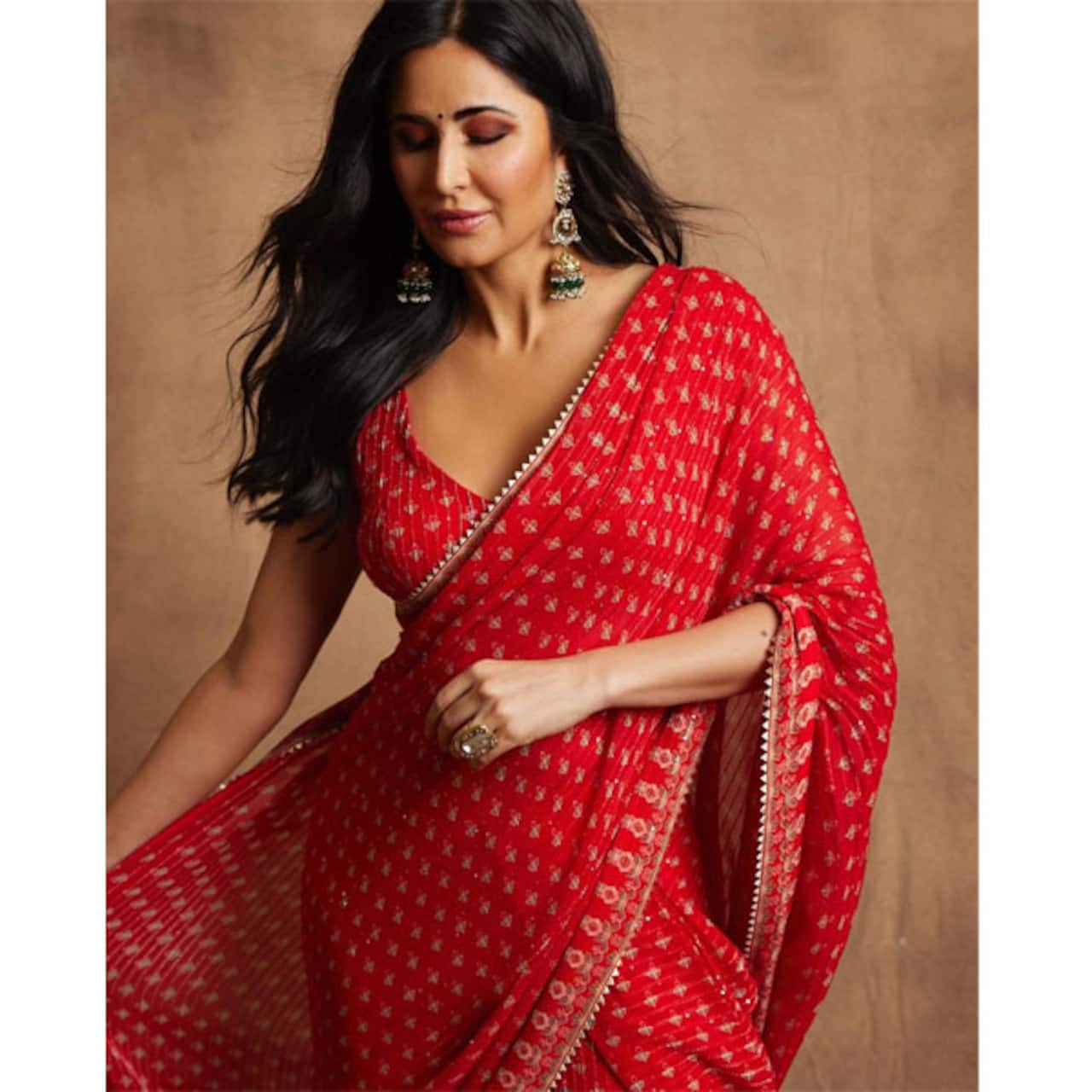 Katrina Kaif in red saree