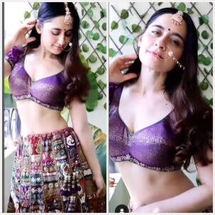 Sanjeeda Shaikh ने बिकिनी लुक के बाद दिखाया संस्कारी अवतार, बड़ी सी नथ पहनकर मारे पोज