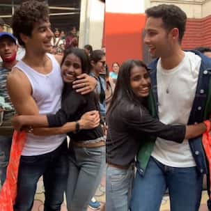 ईशान-सिद्धांत को देख एक्साइटेड हुई फीमेल फैन, बॉडीगार्ड के मना करने पर भी एक्टर्स को लगाया गले