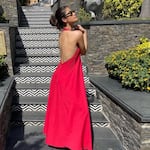 Deepak Tijori's daughter Samara Tijori slays in a smoking red backless gown with a thigh-high slit [View Pics]