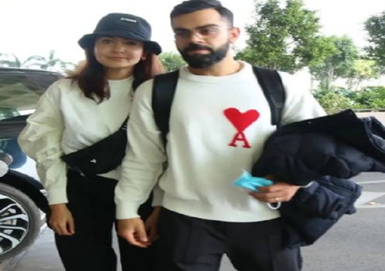 Watch]: Virat Kohli and Anushka Sharma spotted 'twinning' in