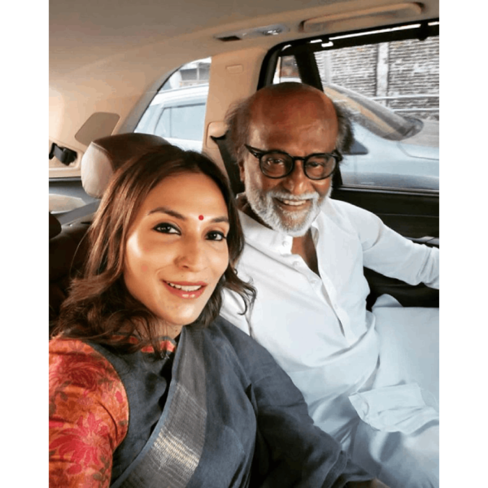 Rajinikanth and Aishwaryaa are selfie buddies
