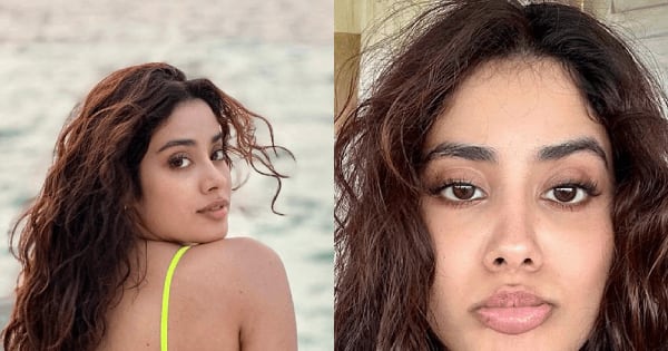 Janhvi Kapoor sets the internet ablaze with her latest pictures in neon bikini set; rumoured BF Orhan Awatramani reacts [VIEW PICS]