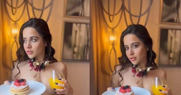 Urfi Javed poses topless with pancake and juice; netizens’ comments for the cameraman will leave you with mixed feelings