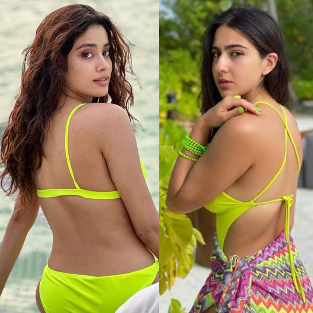 kast tanker pensioen Janhvi Kapoor to Sara Ali Khan: Bollywood divas' oh-so-hot pictures in neon  bikini will warm you up in the winter chill