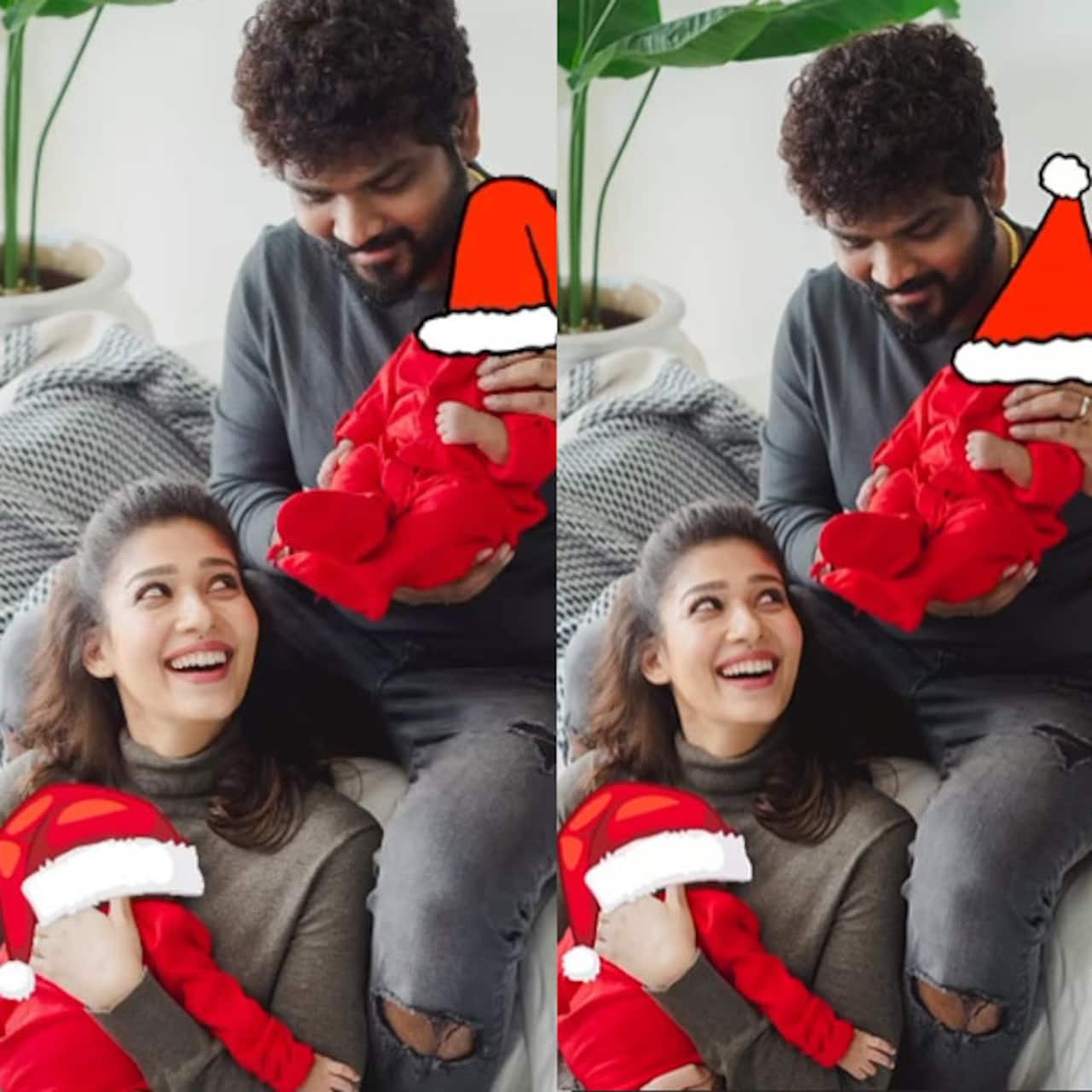 Christmas 2022: Nayanthara and Vignesh Shivan celebrate their FIRST Xmas with their twin boys; meet the cutest Santa Claus ever