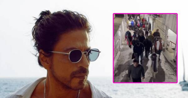 Ahead Of Pathaan Song Besharam Rang Release Shah Rukh Khan Goes Incognito To Seek Blessings At 