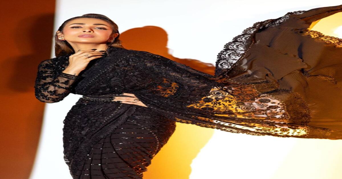 Malaika Arora's bewitching looks in sizzling Black saree