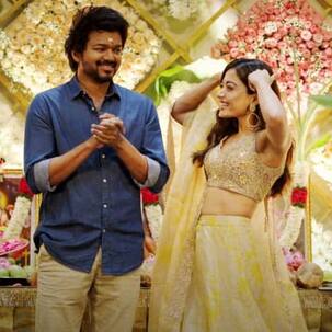 Thalapathy Vijay leaves Rashmika Mandanna blushing as he sings Ranjithame at Varisu audio launch [Watch]