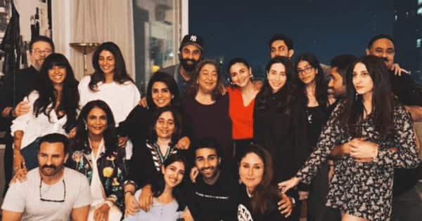 Ranbir Kapoor-Alia Bhatt join Kareena Kapoor Khan, Saif Ali Khan and others for a fam jam; Navya Naveli Nanda is all smiles with Kapoor clan [View Pics]