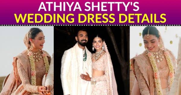 Athiya Shetty married KL Rahul in pink handmade lehenga that took 10,000 hours to make [Deets Inside]