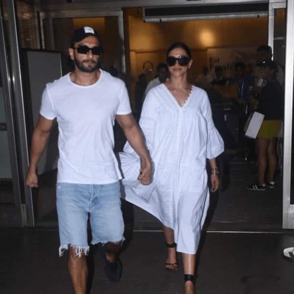 Deepika Padukone and Ranveer Singh papped at the airport