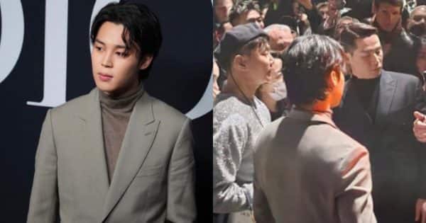 Jimin makes FIRST public appearance as Dior’s Global Ambassador at Paris Fashion Week; ARMY gathers in large numbers to cheer for Baby Mochi [Watch Videos]