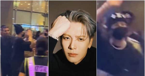 Jackson Wang gets mobbed at Mumbai airport as he arrives for Lollapalooza India; fans climb over barricade to get closer to the GOT7 star [Watch Videos]