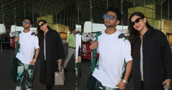Gauahar Khan flaunts her cutest baby bump as she gets papped with Zaid Darbar; the pregnancy glow on her face is unmissable [VIEW PICS]