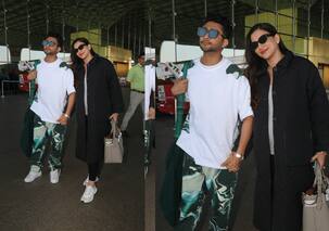 Gauahar Khan flaunts her cutest baby bump as she gets papped with Zaid Darbar; the pregnancy glow on her face is unmissable [VIEW PICS]