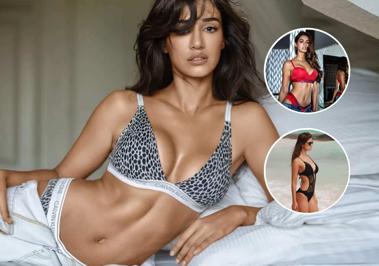 Disha Patani sets hearts racing in animal printed lingerie check