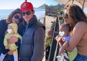 Priyanka Chopra, Nick Jonas spend a lazy Sunday at the beach with Malti Marie Chopra; gets trolled again for hiding baby's face [View Pics]