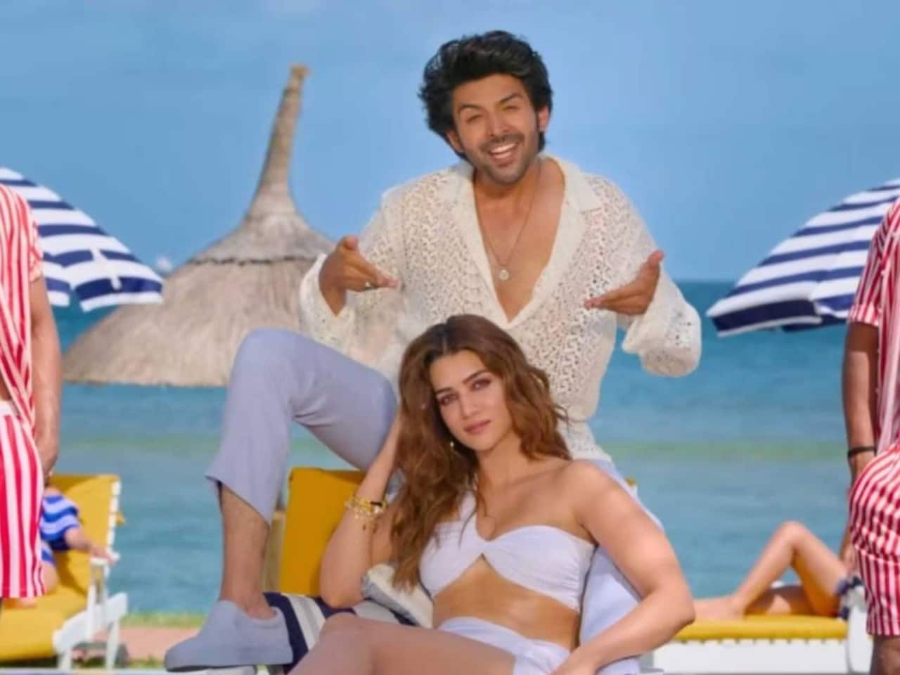 Shehzada song Munda Sona Hoon Main out: Kartik Aaryan fans trip over the  high spirited beach party vibes