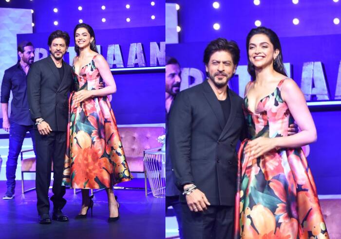 Pathaan success celebration and press conference: Shah Rukh-Deepika pose 