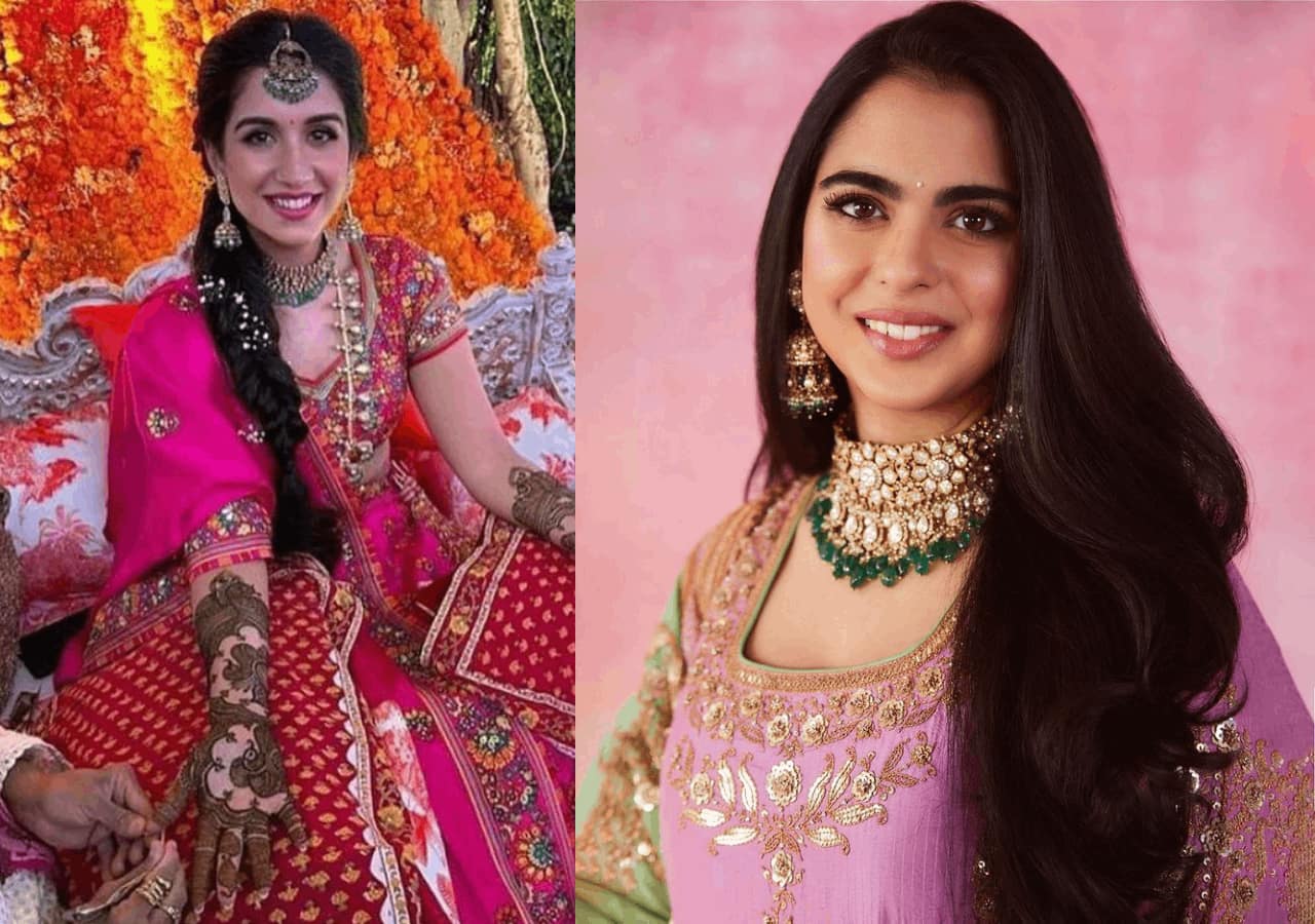 Radhika Merchant mehendi ceremony: Anant Ambani's soon-to-be wife looks  radiant in Abu Jani-Sandeep Khosla lehenga; Isha Ambani opts for pastel  [VIEW PICS]