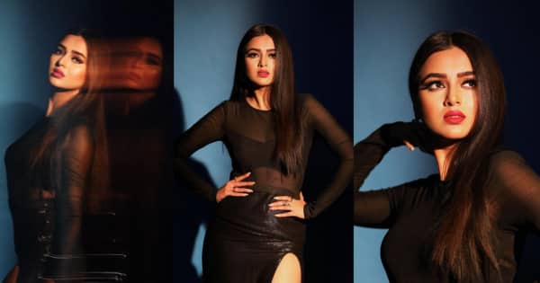 Bigg Boss 15 winner Tejasswi Prakash sets Instagram on fire with a thigh-high slit sheer dress [View Pics]