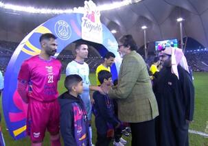 Amitabh Bachchan ने की फुटबॉलर मेसी और रोनाल्डो से मुलाकात, इंटरनेट पर वायरल हुई तीनों की ये फोटो