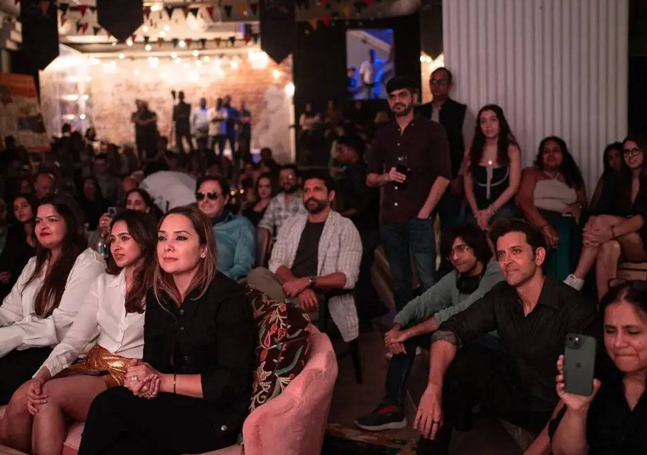 Farhan Akhtar, Pashmina Roshan and more people in the house 