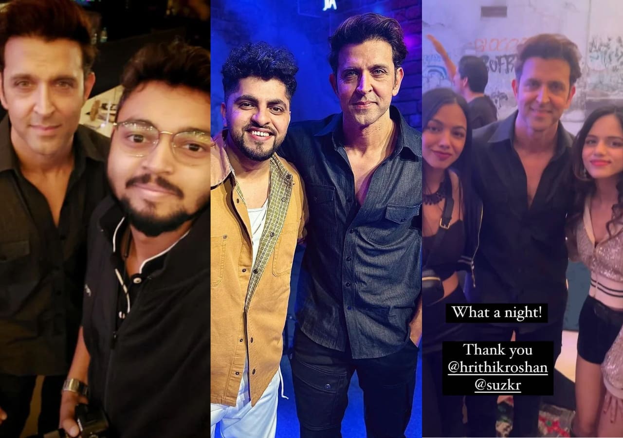 Hrithik Roshan with fans 