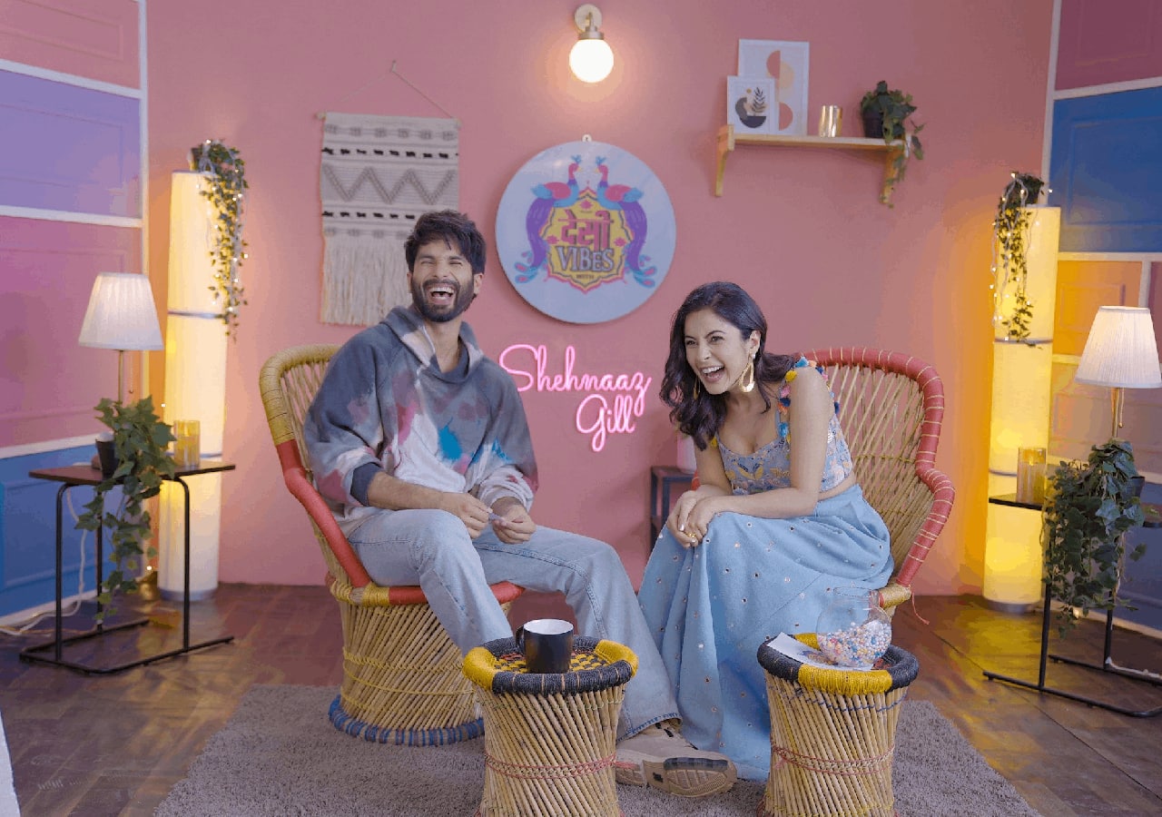 Shehnaaz Gill hosts Shahid Kapoor on her chat show