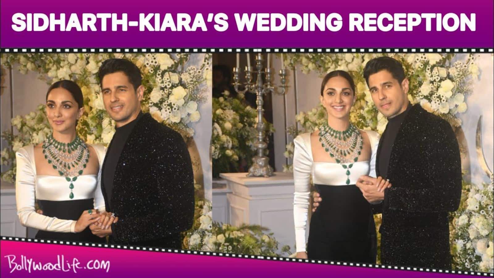 Kiara Advani-Sidharth Malhotra Reception: The lovebirds ditch ethnic and twin in black and white for their big day [Watch Video]