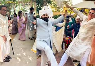 Akshay Kumar-Mohanlal do Bhangra, Aamir Khan uses walking stick and more visuals from K Madhavan's son's wedding; fans worry about Dangal star 