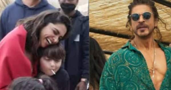 Pathaan diva Deepika Padukone hugs Shah Rukh Khan’s son AbRam; BTS of Besharam Rang goes viral