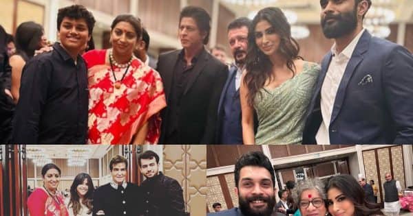 Shah Rukh Khan, Mouni Roy, Ekta Kapoor and other stars grace the reception of Smriti Irani’s daughter Shanelle [View Pics]