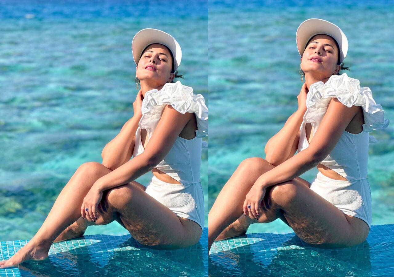 Hina Khan Sets The Internet On Fire With White Monokini Pics Sunkissed Avatar Will Leave You 