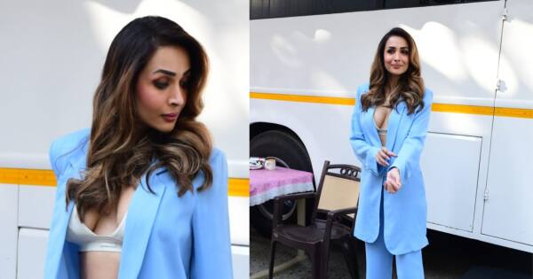 Malaika Arora turns up the heat in a plunging neckline bralette and blazer suit [View Pics]