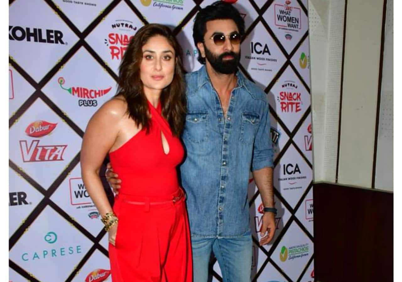 Kareena Kapoor Khan and Ranbir Kapoor pose together as they shoot for