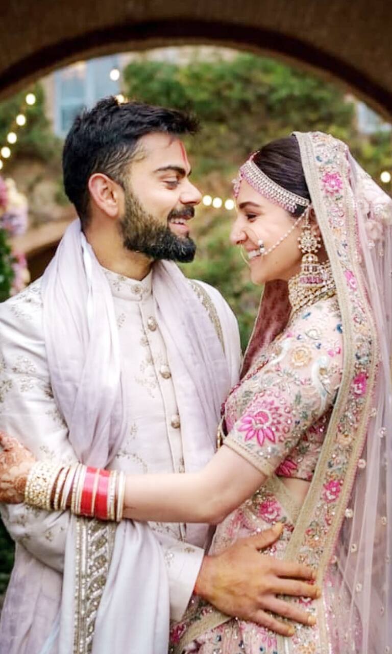 Anushka sharma and Virat kohli grand wedding reception was took place at  New Delhi … | Wedding dresses men indian, Indian wedding outfits, Virat  kohli and anushka