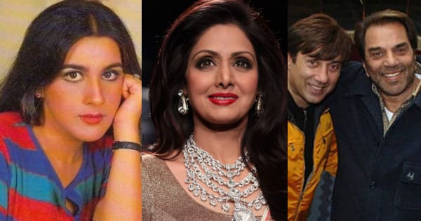 Amrita Singh to Sridevi, Bollywood actresses who shared screen with father-son Dharmendra and Sunny Deol